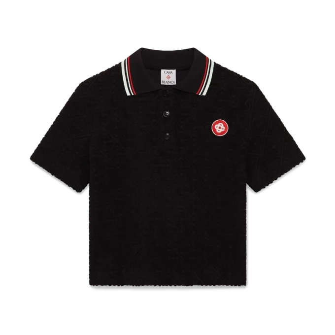 Polo en tissu éponge jacquard Monogram Polo en tissu éponge jacquard Monogram