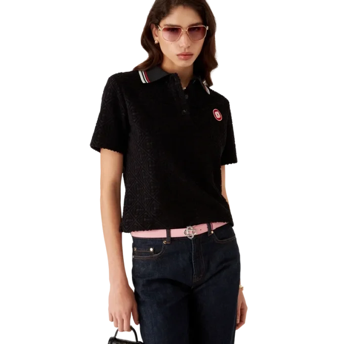 Polo en tissu éponge jacquard Monogram Polo en tissu éponge jacquard Monogram