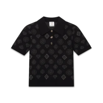 Polo jacquard monogramme