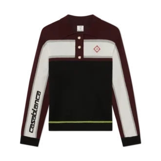 Polo oversize à manches longues rayé Polo oversize à manches longues rayé