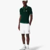 Polo vert à manches courtes en crochet