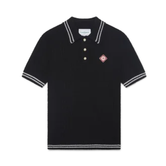 Polos en bouclé avec bordure argentée