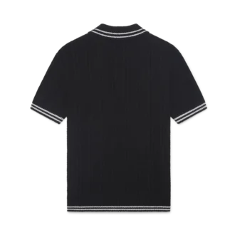 Polos en bouclé avec bordure argentée
