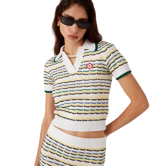Polos en coton à coutures piquées Polos en coton à coutures piquées