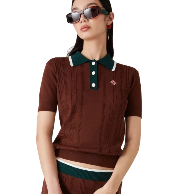 Polos en maille torsadée