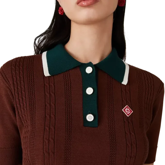 Polos en maille torsadée