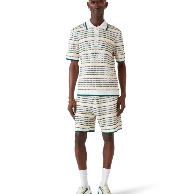 Polos à manches courtes Tuck Stitch Polos à manches courtes Tuck Stitch
