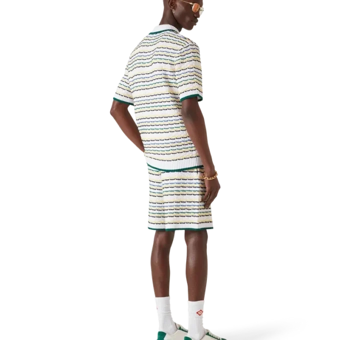 Polos à manches courtes Tuck Stitch Polos à manches courtes Tuck Stitch