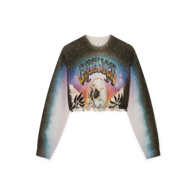 Pull court en mélange de cachemire La Pramonition