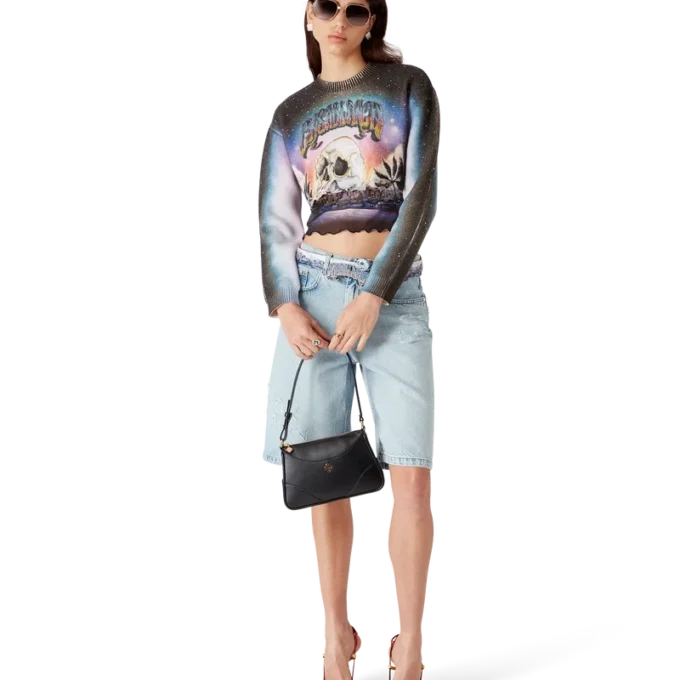 Pull court en mélange de cachemire La Pramonition