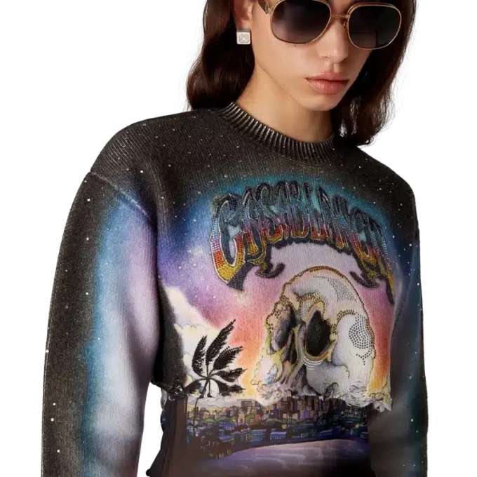 Pull court en mélange de cachemire La Pramonition