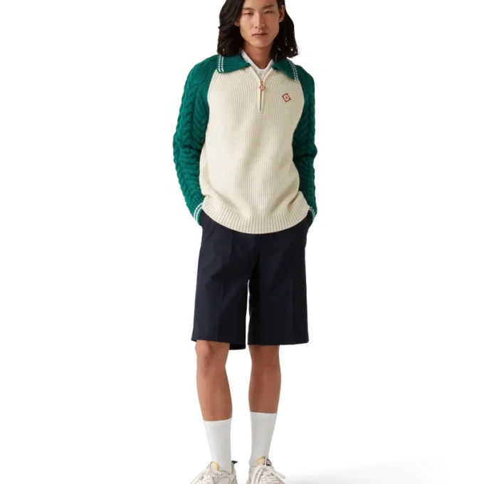 Pull en cachemire à mailles torsadées