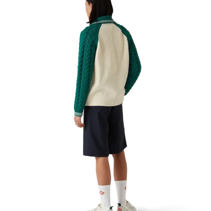 Pull en cachemire à mailles torsadées