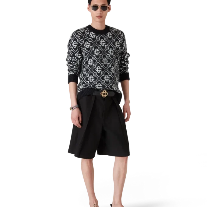 Pull en mohair Monogram