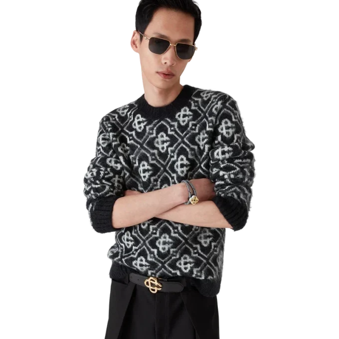 Pull en mohair Monogram