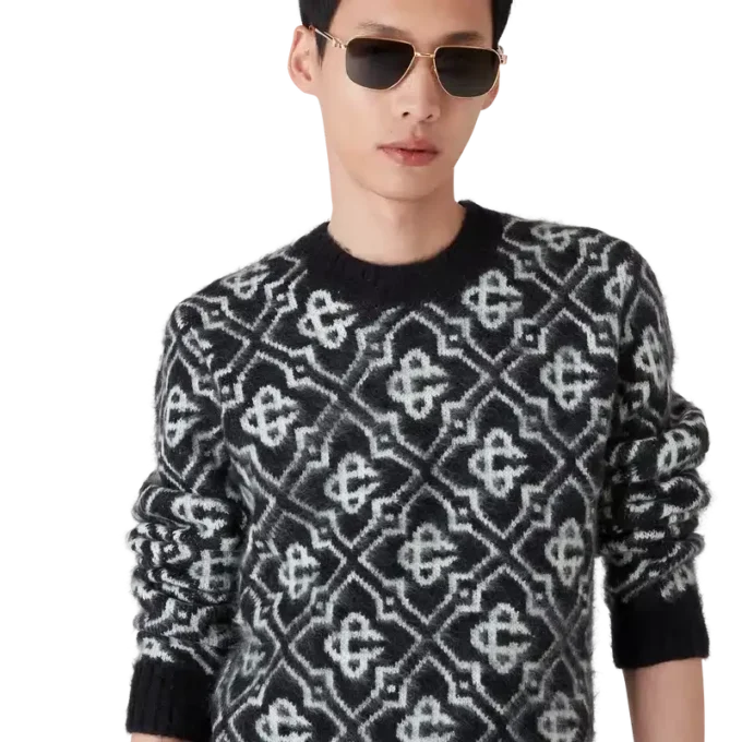 Pull en mohair Monogram