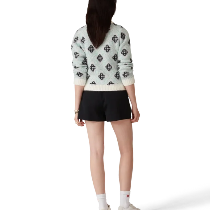 Pull zippé en mohair Monogram Pull zippé en mohair Monogram