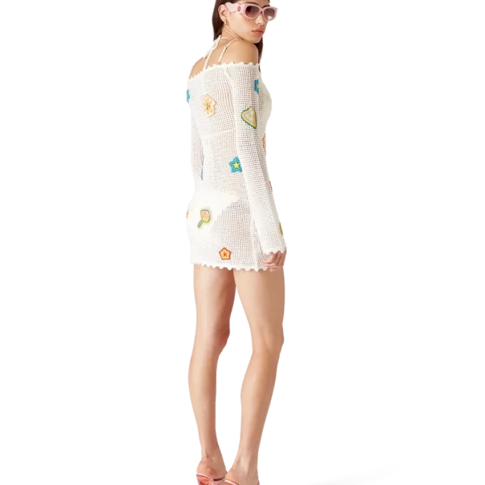 Robe au motif crochet