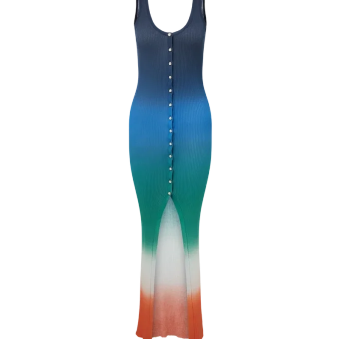 Robe à côtes dégradées Robe à côtes dégradées