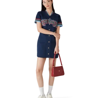Robe de baseball en maille