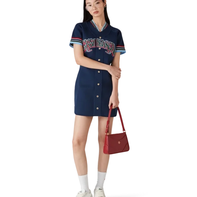 Robe de baseball en maille Robe de baseball en maille