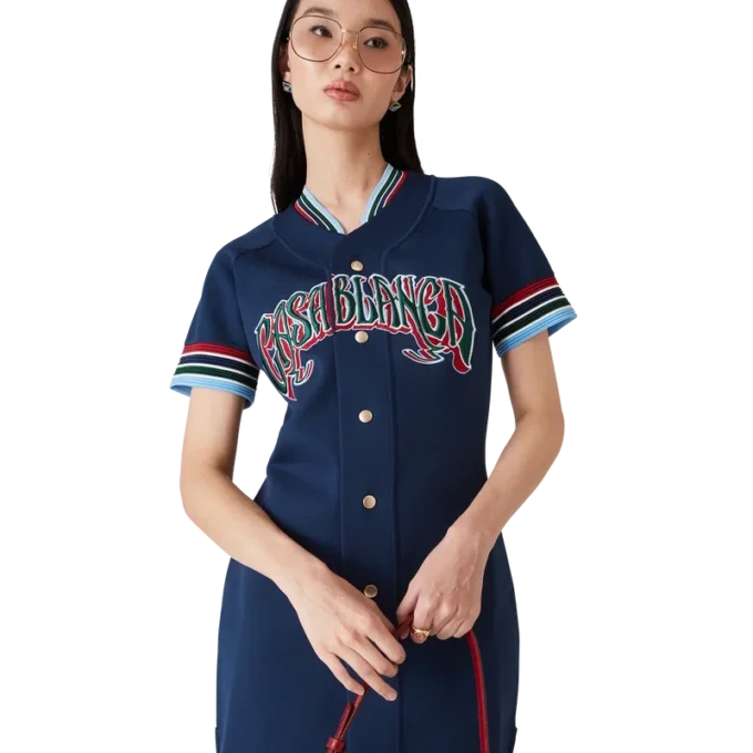 Robe de baseball en maille Robe de baseball en maille