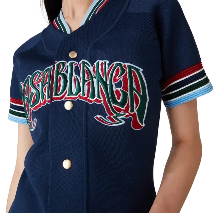 Robe de baseball en maille Robe de baseball en maille
