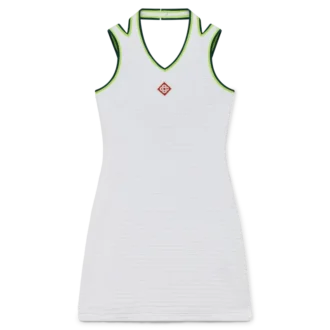 Robe de tennis en velours texturé