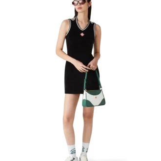 Robe de tennis en velours texturé