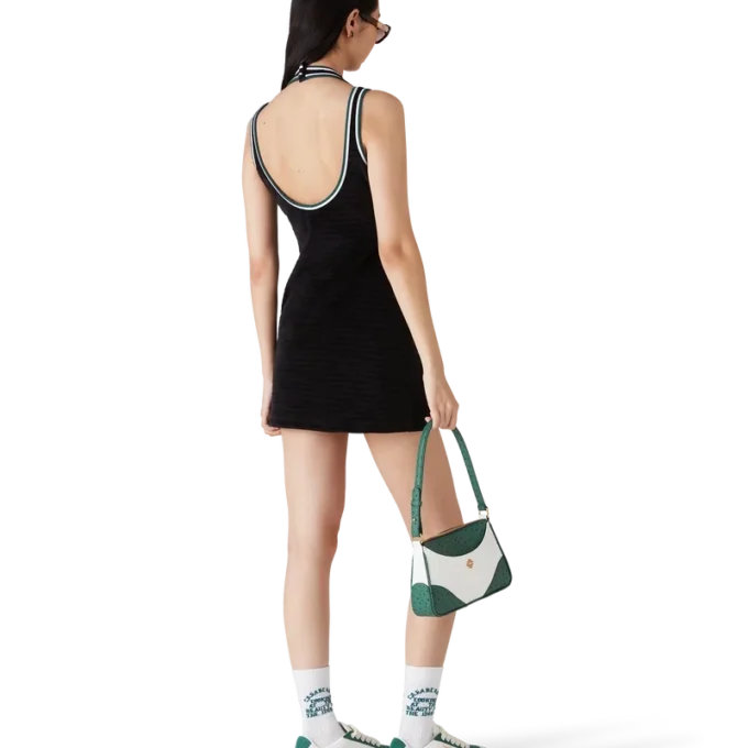 Robe de tennis en velours texturé
