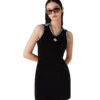 Robe de tennis en velours texturé