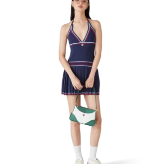 Robe dos nu plissée