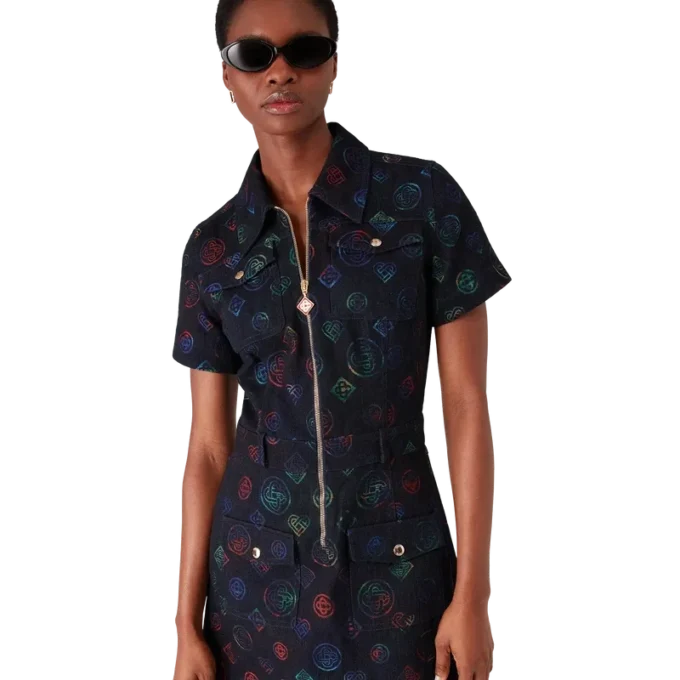 Robe en denim Monogram Robe en denim Monogram