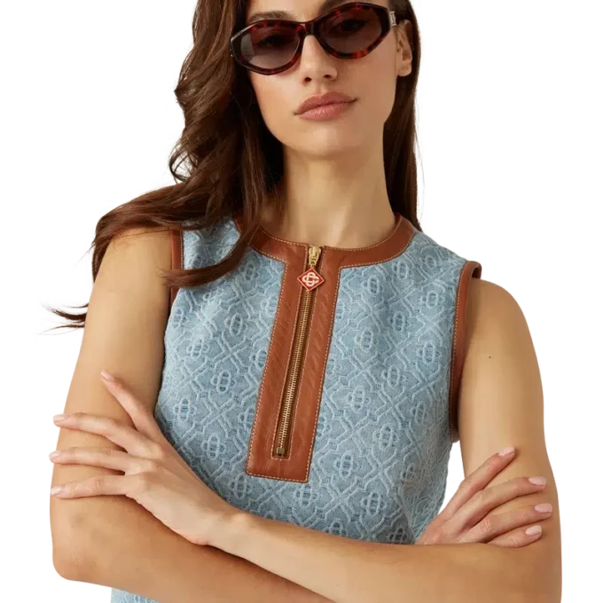 Robe en denim Monogram Robe en denim Monogram