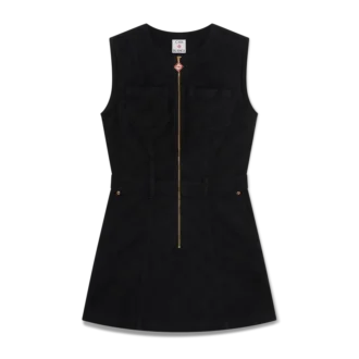 Robe en denim Monogram à fermeture éclair