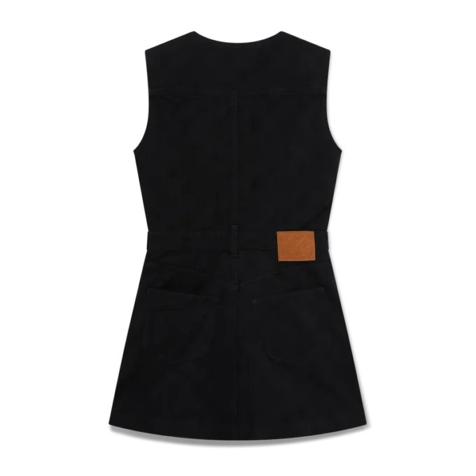 Robe en denim Monogram à fermeture éclair Robe en denim Monogram à fermeture éclair