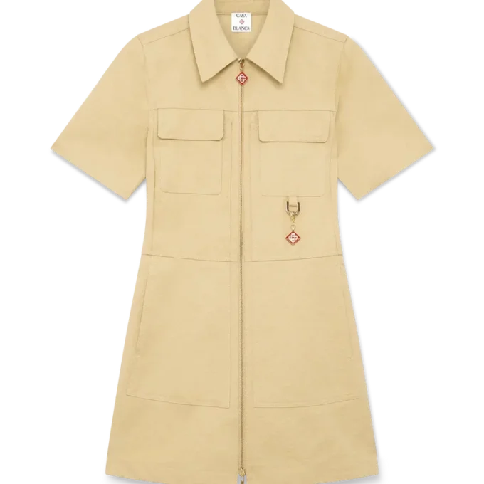 Robe en jacquard Monogram en coton