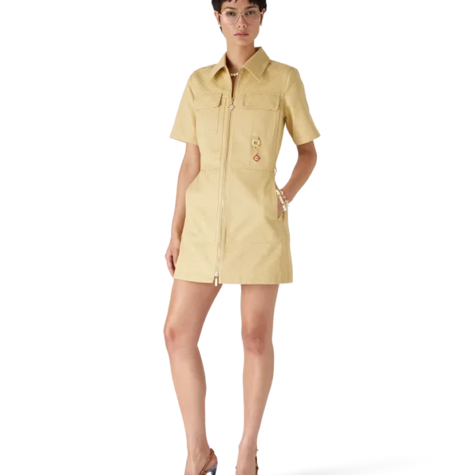 Robe en jacquard Monogram en coton