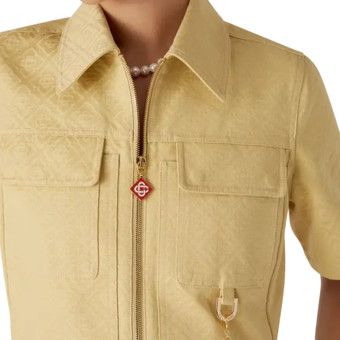 Robe en jacquard Monogram en coton