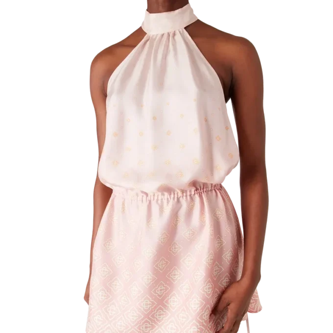 Robe en soie Monogram dégradée Robe en soie Monogram dégradée