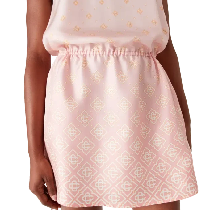 Robe en soie Monogram dégradée Robe en soie Monogram dégradée