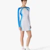 Robe longue de tennis stretch blanche demi-teinte Robe longue de tennis stretch blanche demi-teinte