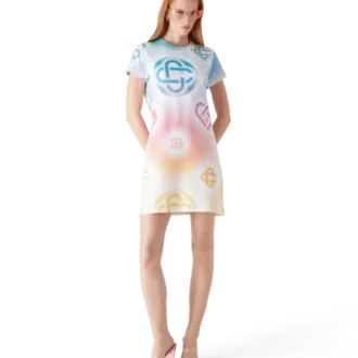 Robe t-shirt à logo demi-teinte Robe t-shirt à logo demi-teinte