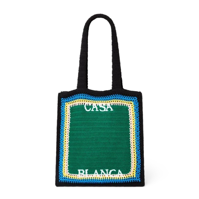 Sac au crochet rayé