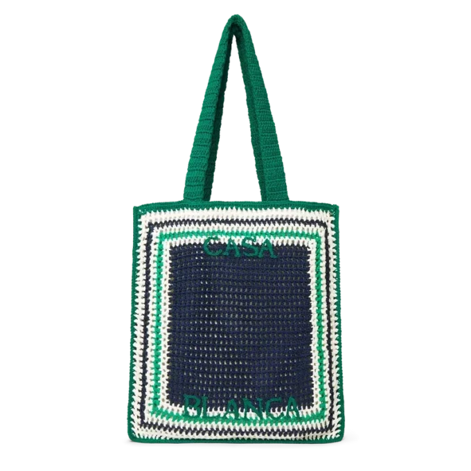 Sac au crochet rayé