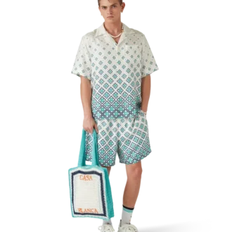 Sac au crochet rayé