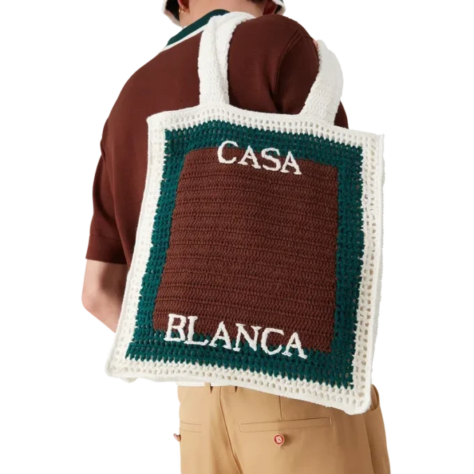 Sac au crochet rayé Sac au crochet rayé