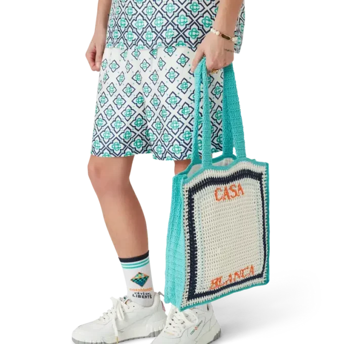 Sac au crochet rayé Sac au crochet rayé