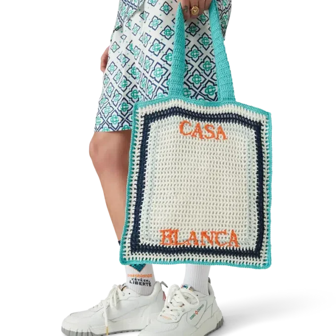 Sac au crochet rayé Sac au crochet rayé