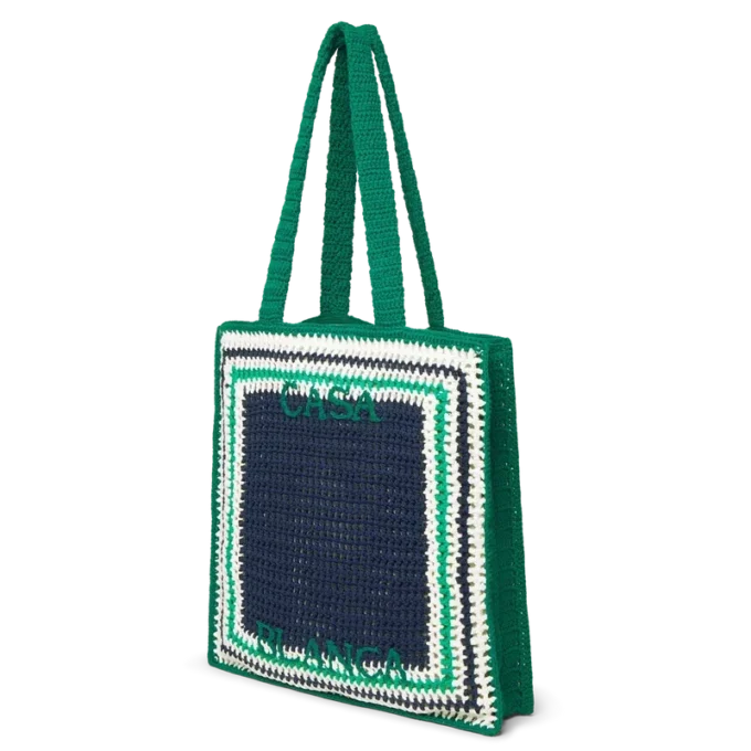 Sac au crochet rayé